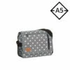 New Rebels ® Star25 - Medium SchoudertasA5 - Crossbodytas Met Flap - With Stars- Grijs
