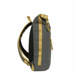 New Rebels ® Tim - Rolltop - Rugtas - Rugzak - Waterafstotend - Antraciet/Geel