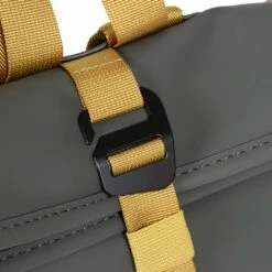 New Rebels ® Tim Rolltop Rugtas Small Anthracite/Yellow -reis winkel new rebels tim rolltop rugtas small anthracite yel 5
