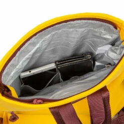 New Rebels ® Tim Rolltop Rugtas Small Yellow/Burgundy -reis winkel new rebels tim rolltop rugtas small yellow burgund 2
