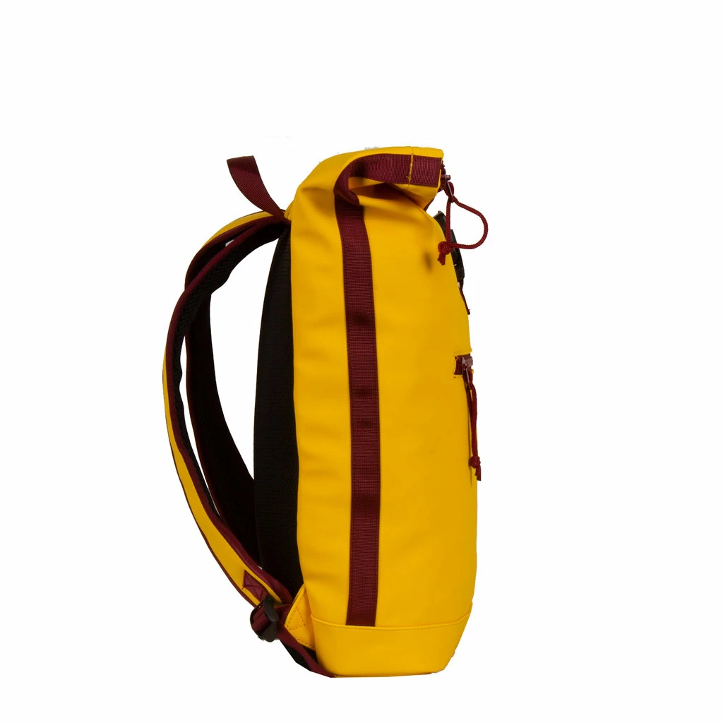 New Rebels ®Tim - Rolltop - Rugzak - Rugtas - Waterafstotend - Geel/Burgundy 3 New Rebels ®Tim - Rolltop - Rugzak - Rugtas - Waterafstotend - Geel/Burgundy