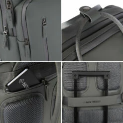 New Rebels William Milwaukee Antraciet 20L Rugzak Waterafstotend Laptop 15.6 -reis winkel new rebels william milwaukee antraciet 20l rugzak 3