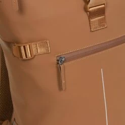 New Rebels ® William -Rolltop - Rugzak - Cognac - 17L-Waterafstotende Rugtas -reis winkel new rebels william rolltop rugzak cognac 17l water 5