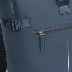 New Rebels ® William -Rolltop - Rugzak - Donkerblauw - 17L-Waterafstotende Rugtas -reis winkel new rebels william rolltop rugzak donkerblauw 17l 6
