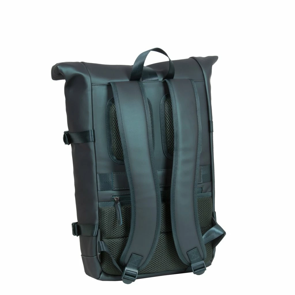 New Rebels ® William -Rolltop - Rugzak - Donkergroen - 17L-Waterafstotende Rugtas 4 New Rebels ® William -Rolltop - Rugzak - Donkergroen - 17L-Waterafstotende Rugtas - Afbeelding 2