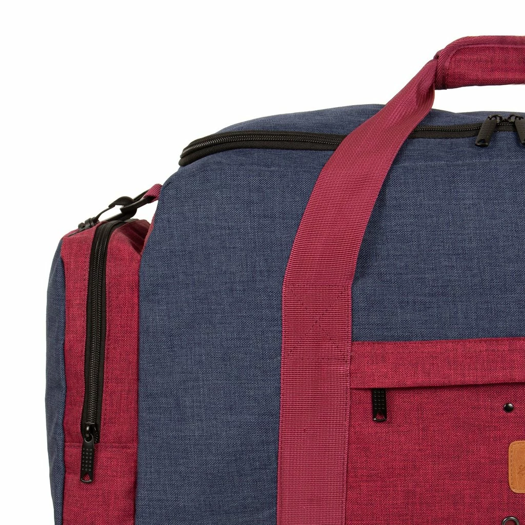 New Rebels ® Wodz Sports Bag Navy/Burgundy Medium V | Weekendtas | Sporttas 4 New Rebels ® Wodz Sports Bag Navy/Burgundy Medium V | Weekendtas | Sporttas - Afbeelding 2