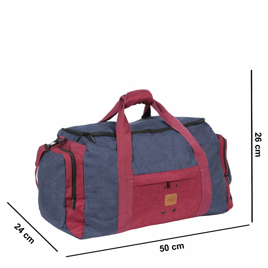 New Rebels ® Wodz Sports Bag Navy/Burgundy Medium V | Weekendtas | Sporttas 8 New Rebels ® Wodz Sports Bag Navy/Burgundy Medium V | Weekendtas | Sporttas - Afbeelding 6